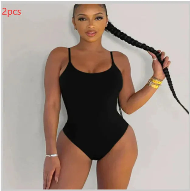 Women's backless string tie bikini set in solid colours showing triangle silhouette design