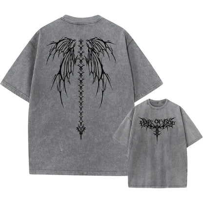 Oversized loose fit men's cotton t-shirt in a solid colour with drop shoulder sleeves.