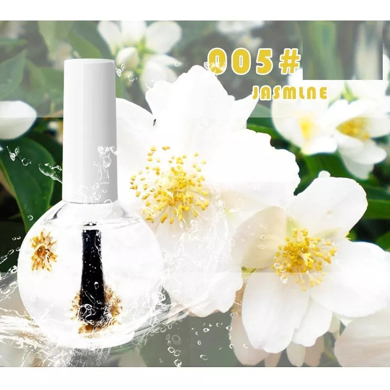 Dried Flower Nail Treatment Oil in 15ml bottle with natural ingredients for nail care