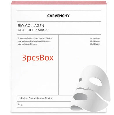 Deep Collagen Overnight Mask - Rejuvenating Facial Sheet Masks with Low-Molecular-Weight Collagen for Firmer, More Radiant Skin