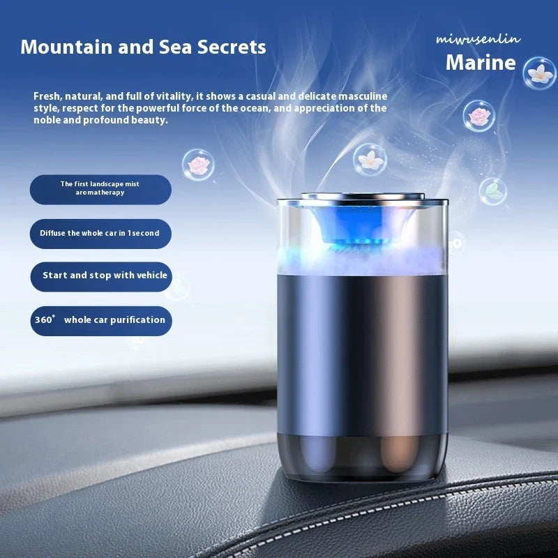 Stylish car diffuser air freshener with natural fragrance options for RVs, trucks, and sedans