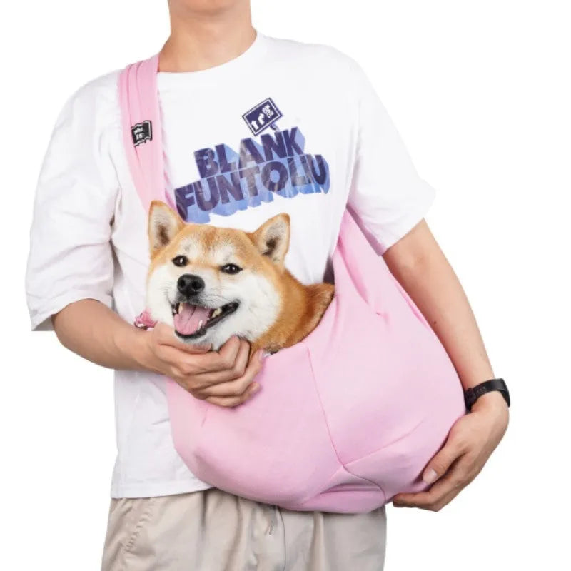 Large folding cat messenger backpack with breathable mesh sides shown in multiple colour options.