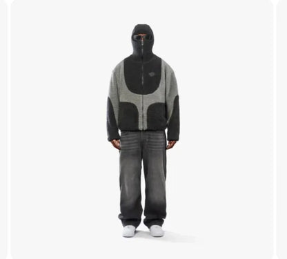 Stylish and Cozy Men's Hooded Patchwork Jacket in Various Colors and Sizes