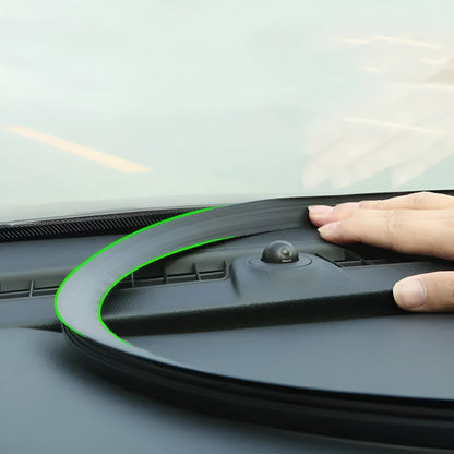 Black silicone dashboard soundproof seal strip for Outlander with six card slots