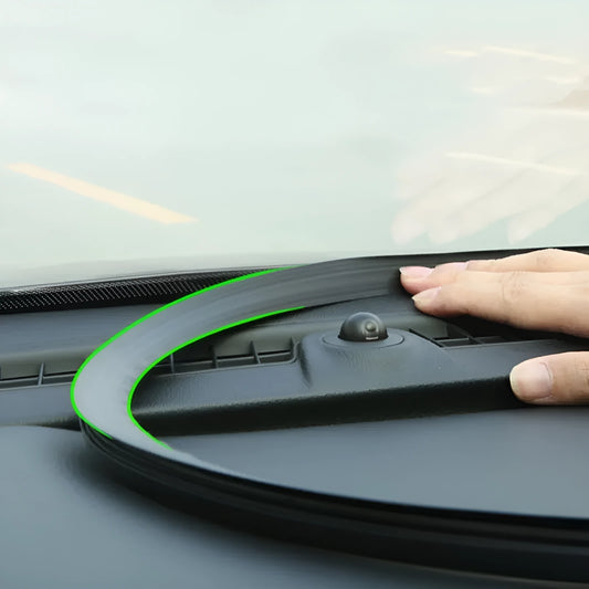 Black silicone dashboard soundproof seal strip for Outlander with six card slots