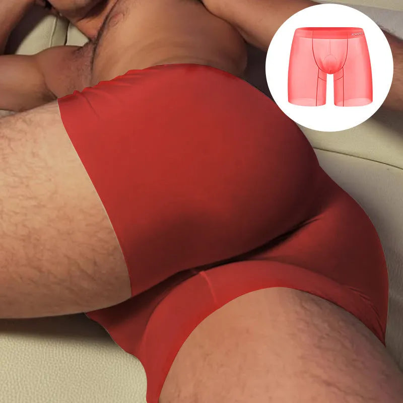 Sports breathable short-length pants with seamless construction and U convex design for hip lifting and body shaping, available in orange, pink, and red colours with low waist and quick-drying nylon fabric.
