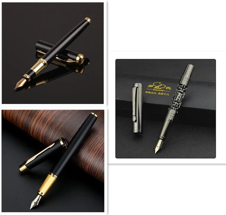 Metal ballpoint pen with 0.5mm tip in red and black colour options