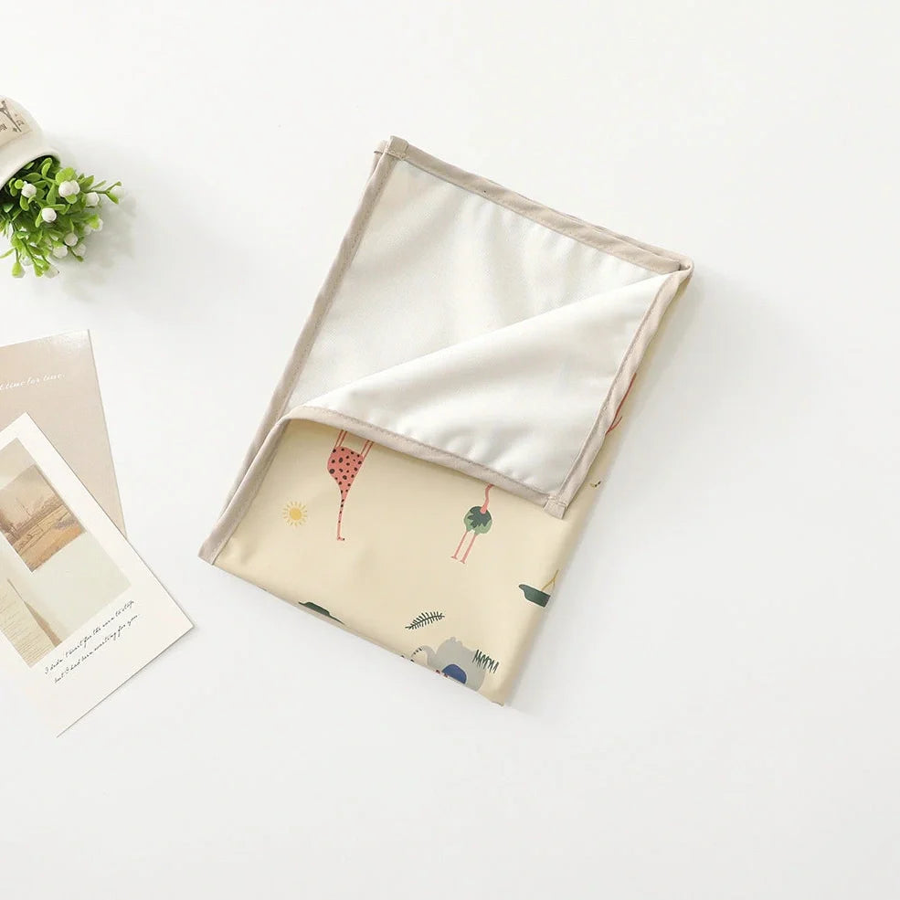 Baby Fashion waterproof washable diaper pad with animal print design in multiple size options