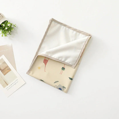 Baby Fashion waterproof washable diaper pad with animal print design in multiple size options