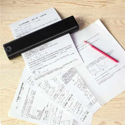 Phomemo M08F A4 portable wireless thermal printer in compact design with multiple colour options