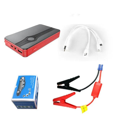 Red K4-E automobile emergency starting power supply with 6000mAh capacity for jump-starting and device charging