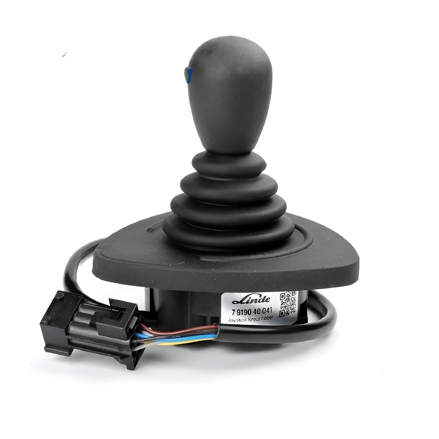 Black ABS plastic forklift hydraulic control lever joystick with cross style design