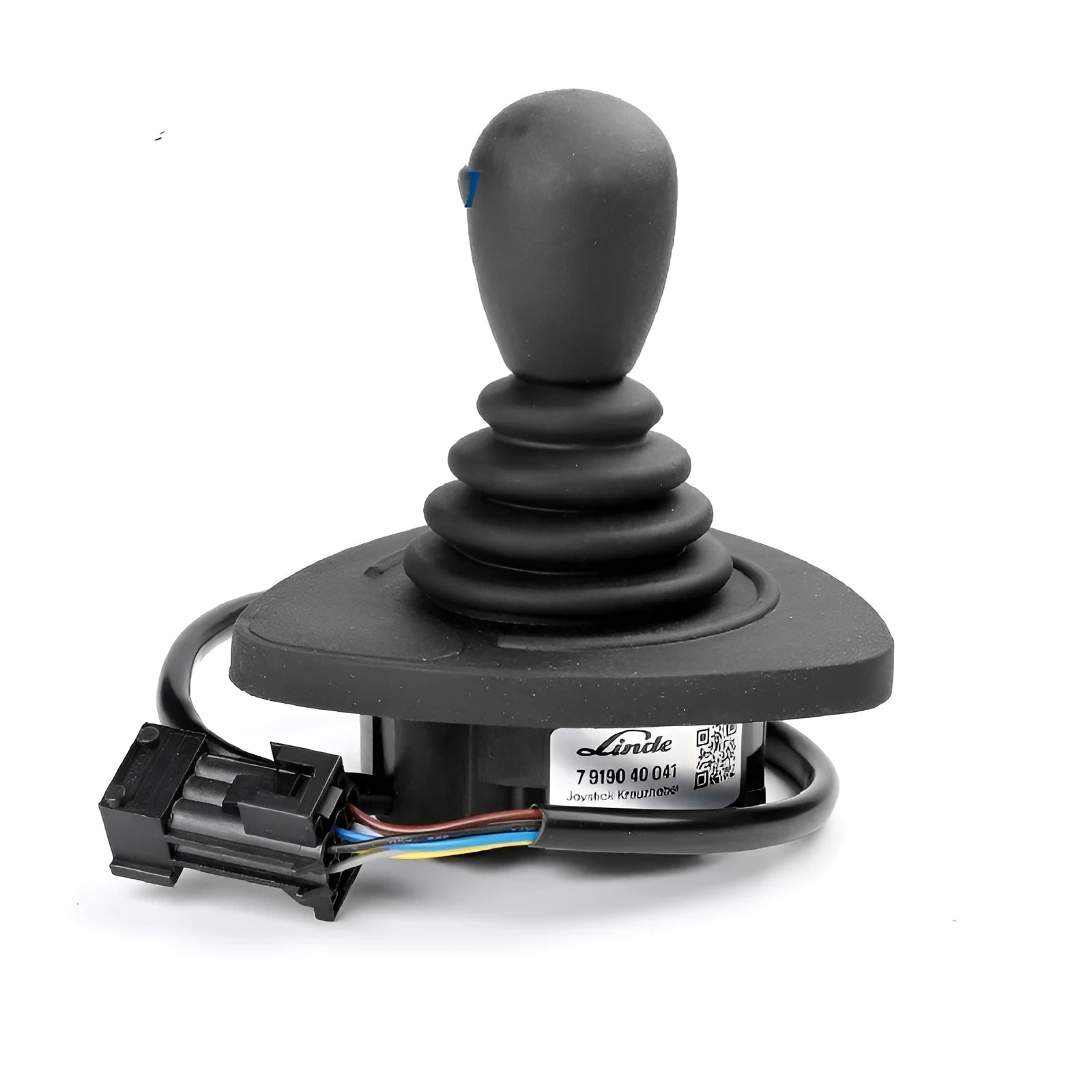 Black ABS plastic forklift hydraulic control lever joystick with cross style design