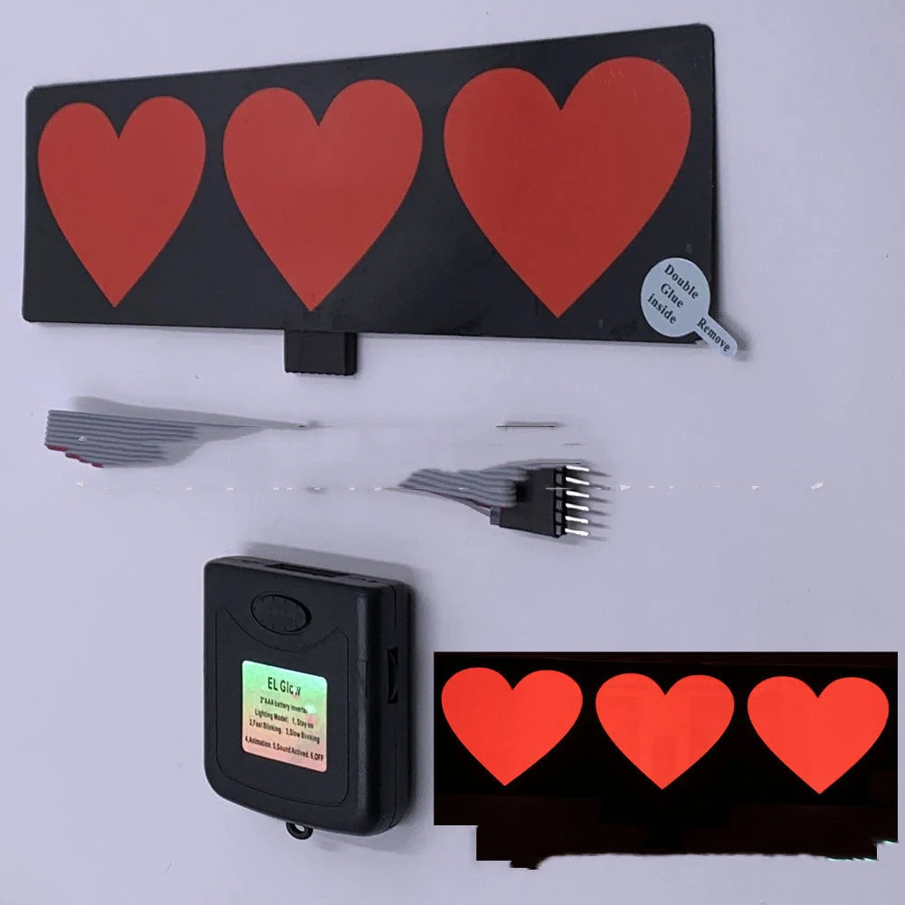 Ultra-thin LED car windshield glow panel with uniform brightness and multiple design options