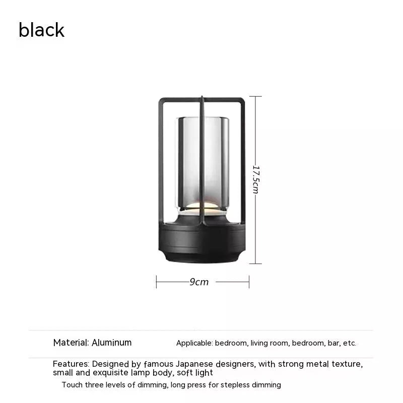 Touch Charging LED Camping Light with variable color options and rechargeable battery