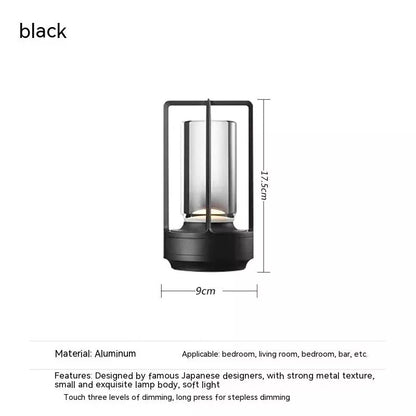 Touch Charging LED Camping Light with variable color options and rechargeable battery