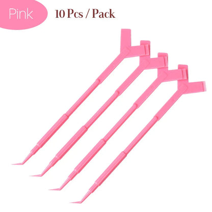 10 Pcs/Pack Y-Shaped Eyelash Picker for Professional Eyelash Extensions in various colors