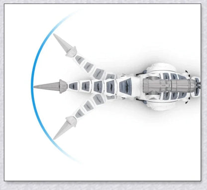 Intellisaur remote-controlled dinosaur toy robot with flexible movements, touch-sensitive mode, and exciting sucker bullet battles