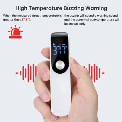 Non-contact infrared body temperature thermometer for all ages with large LCD display