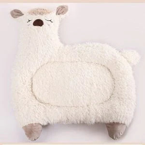 Cozy Alpaca Pet Bed for Cats and Dogs - Luxurious Plush Bedding with Soft Rebound Sponge
