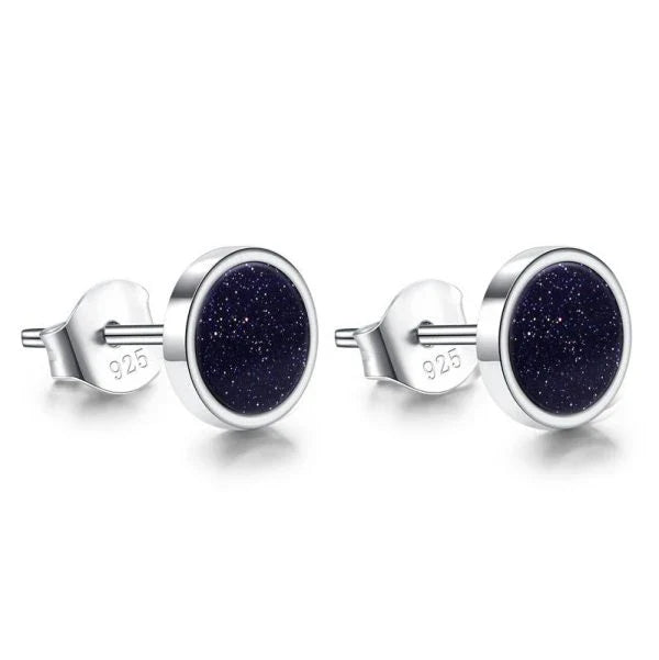 925 Sterling Silver Men's Trend Earrings in Assorted Colors and Designs