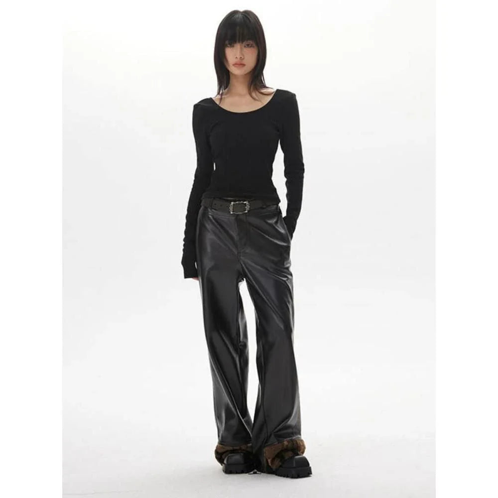 A chic backless long sleeve slim top for women in a solid pattern, perfect for casual and formal occasions.