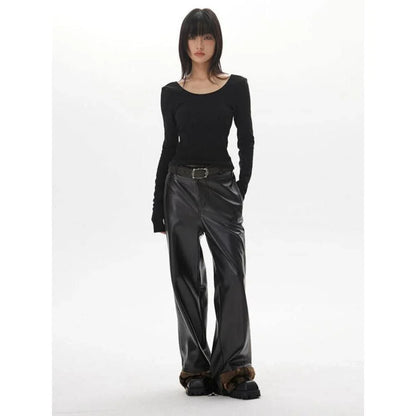 A chic backless long sleeve slim top for women in a solid pattern, perfect for casual and formal occasions.