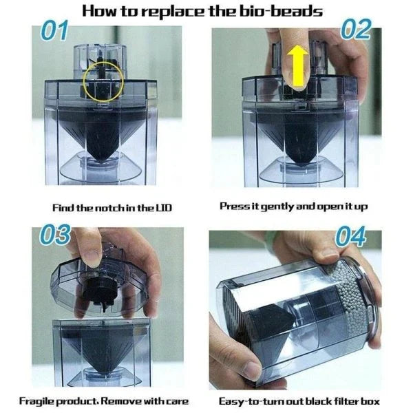 High-quality acrylic Fish Stool Suction Collector for effortless aquarium maintenance and a thriving aquatic ecosystem