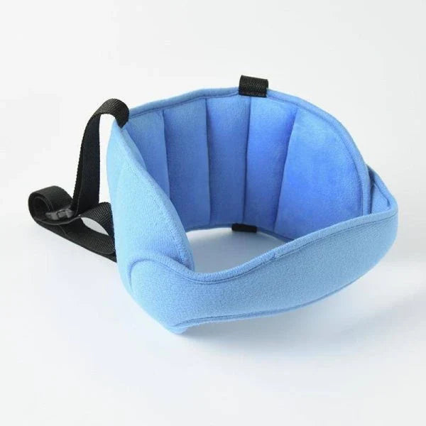 Joopzy Child Car Seat Head Support in gray, blue, and pink colors to keep your child's head safe and secure during car rides