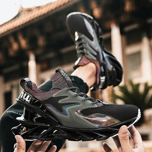 Lightweight and breathable men's casual sports shoes with a sleek, modern design