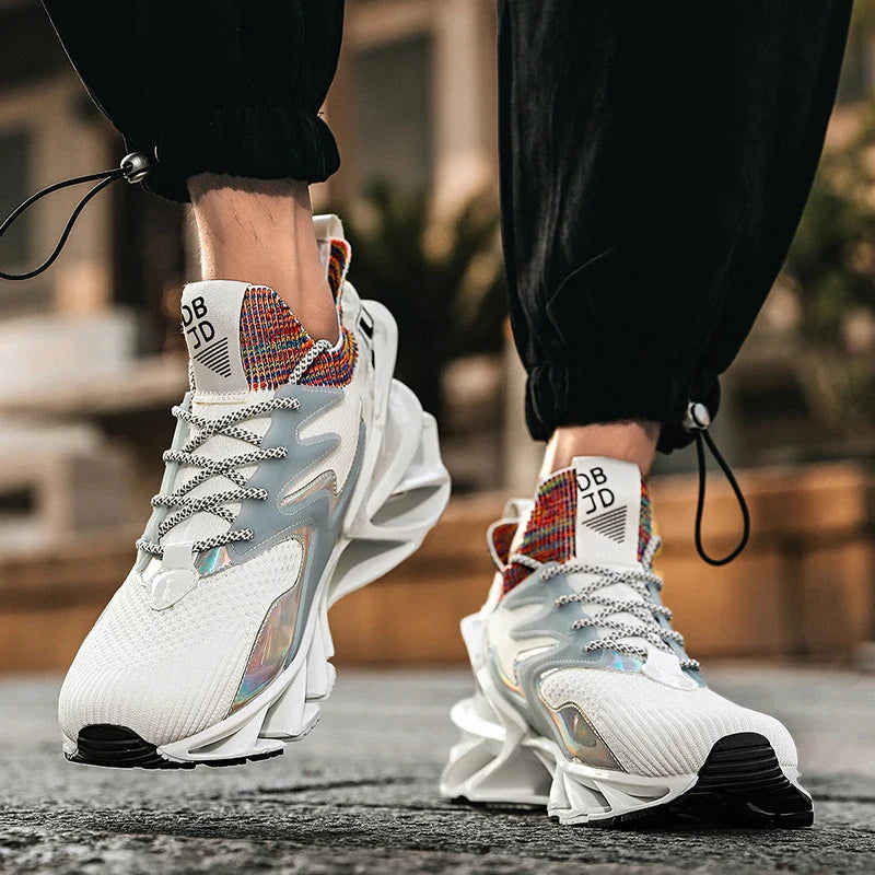 Lightweight and breathable men's casual sports shoes with a sleek, modern design