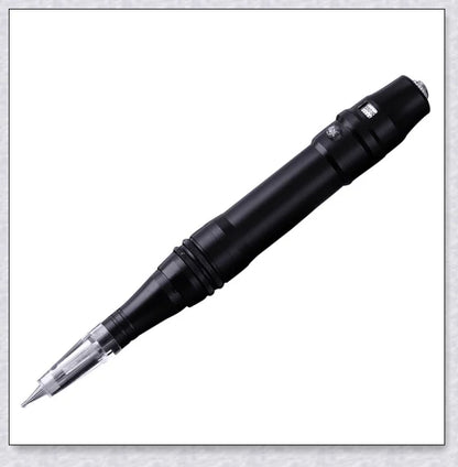 Professional wireless permanent makeup machine pen in various colors, including rose gold, black, blue, yellow, red, silver, and brown