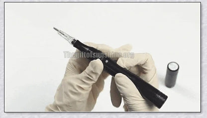 Professional wireless permanent makeup machine pen in various colors, including rose gold, black, blue, yellow, red, silver, and brown
