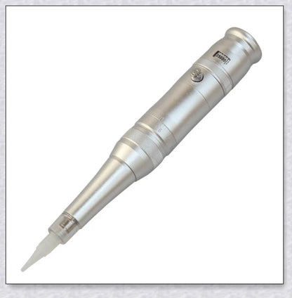 Professional wireless permanent makeup machine pen in various colors, including rose gold, black, blue, yellow, red, silver, and brown