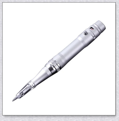 Professional wireless permanent makeup machine pen in various colors, including rose gold, black, blue, yellow, red, silver, and brown