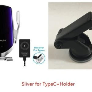Car Wireless Charger Phone Holder with adjustable mount and 10W wireless charging capabilities