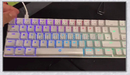 Wireless gaming keyboard and mouse set with RGB backlight and ergonomic design for PC gamers