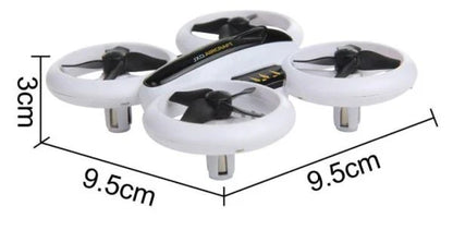 Altitude Hold RC Quadcopter Drone with altitude hold mode, 10-minute flight time, and bright LED lights for nighttime visibility