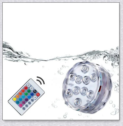 Submersible pool lights with color changing magnetic LED technology for backyard pool parties and relaxation