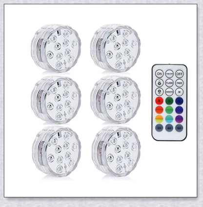 Submersible pool lights with color changing magnetic LED technology for backyard pool parties and relaxation