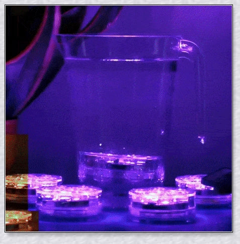Submersible pool lights with color changing magnetic LED technology for backyard pool parties and relaxation