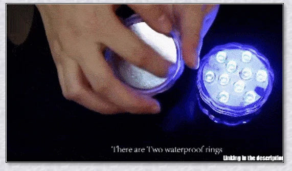 Submersible pool lights with color changing magnetic LED technology for backyard pool parties and relaxation