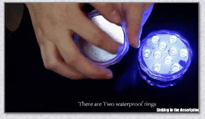 Submersible pool lights with color changing magnetic LED technology for backyard pool parties and relaxation