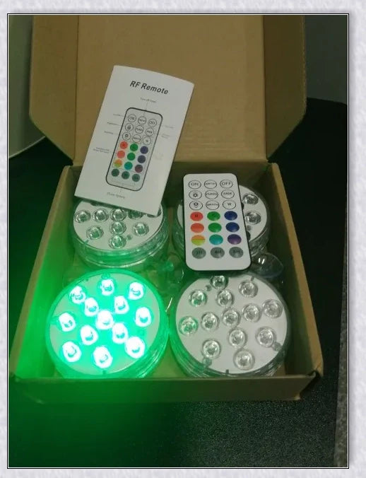 Submersible pool lights with color changing magnetic LED technology for backyard pool parties and relaxation