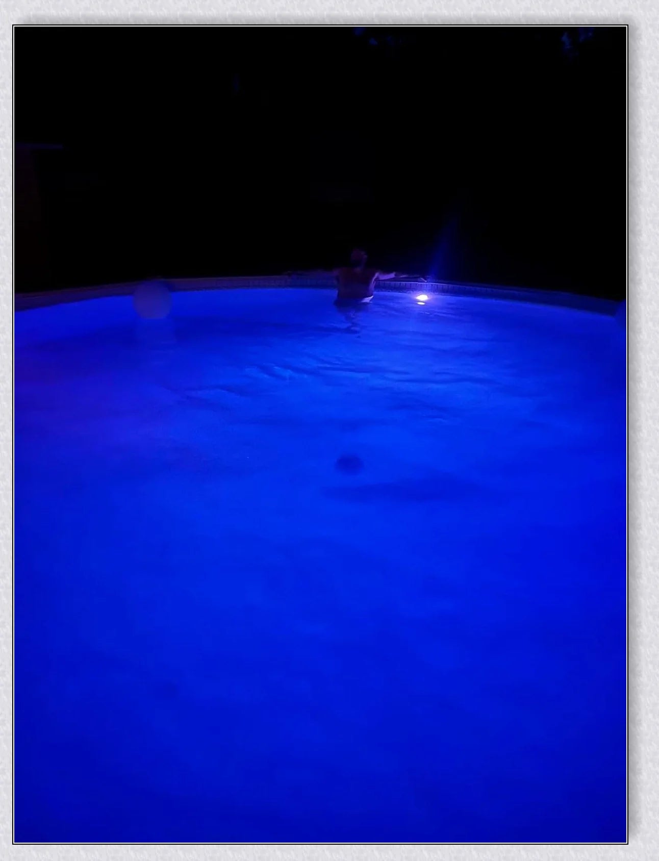 Submersible pool lights with color changing magnetic LED technology for backyard pool parties and relaxation