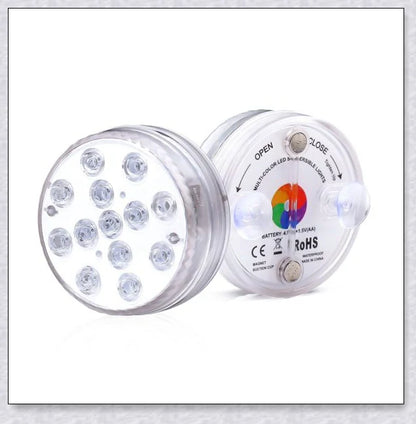 Submersible pool lights with color changing magnetic LED technology for backyard pool parties and relaxation