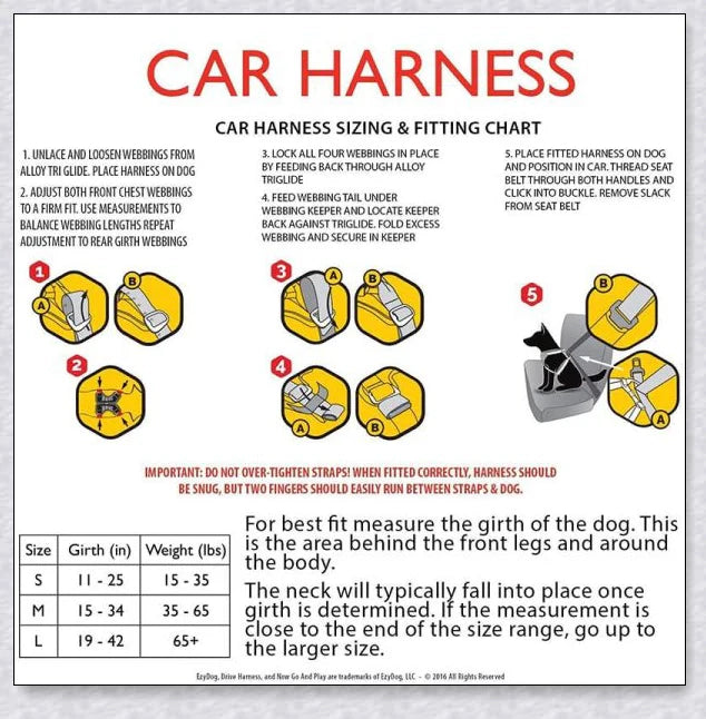 Hhomeenjoy Premium Travel Dog Car Harness for Vehicle Protection and Comfort