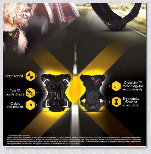 Premium Travel Dog Car Harness - Secure and Comfortable Ride for Your Pup
