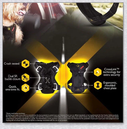 Premium Travel Dog Car Harness - Secure and Comfortable Ride for Your Pup