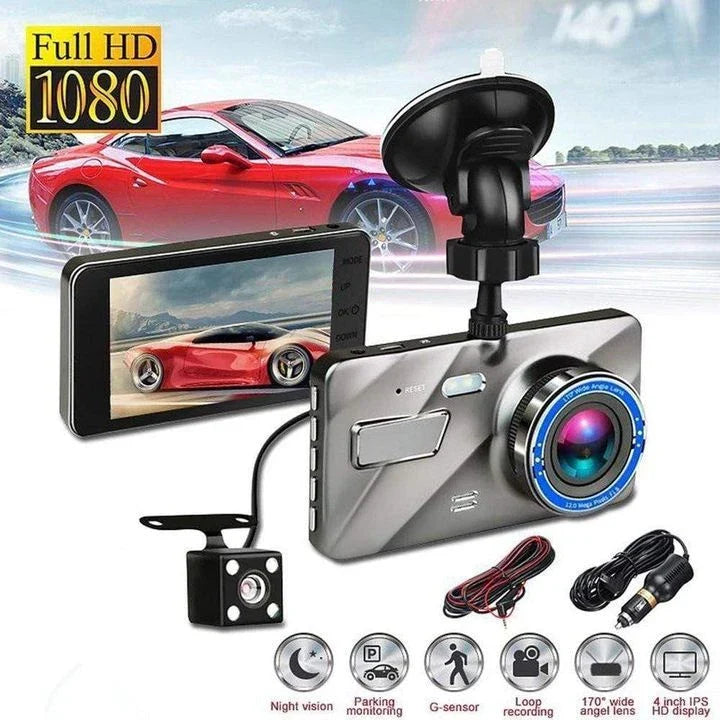 Hhomeenjoy Front and Rear Dual Dash Cam Surveillance (1080P HD)